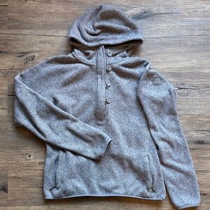 The North Face Brown Button-Up Hoodie